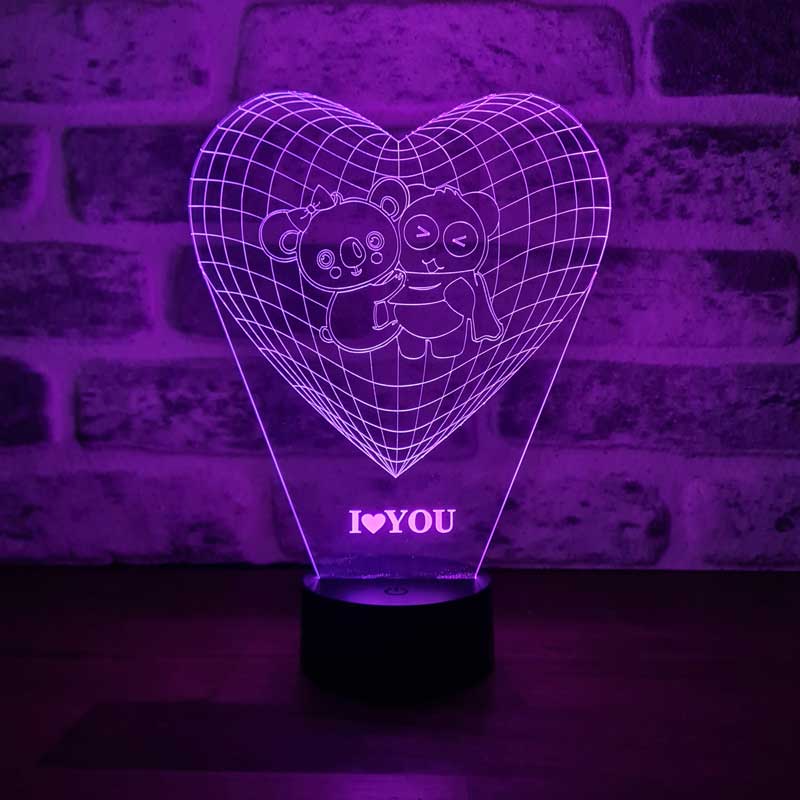 3D Koala Panda Led Lamp