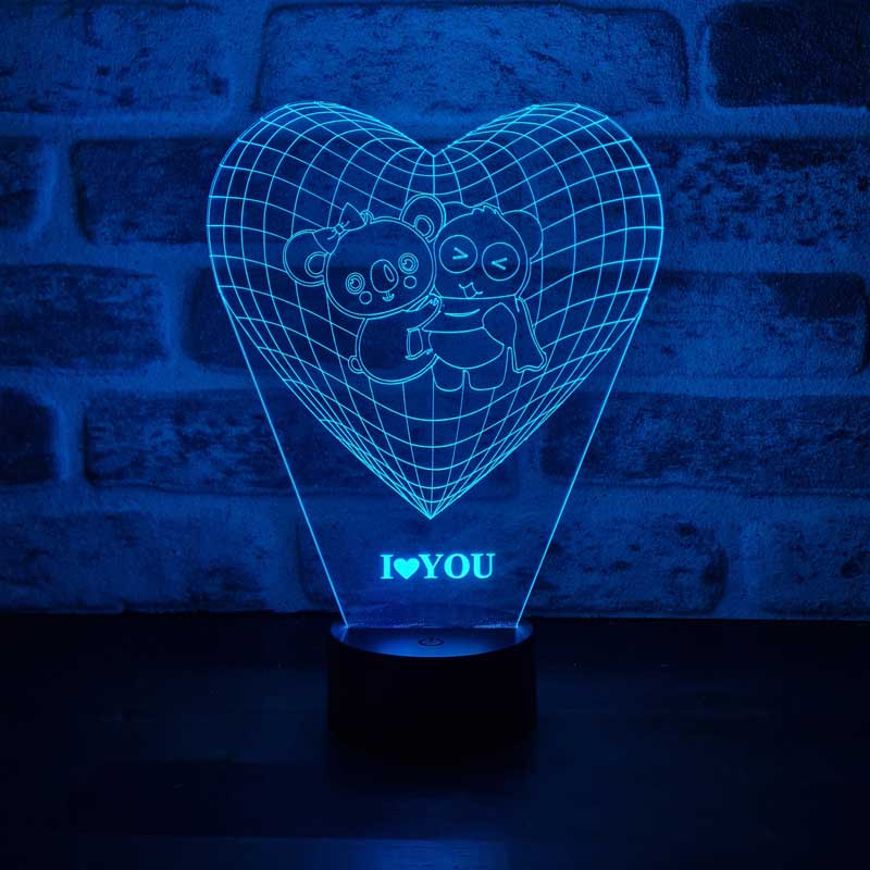 3D Koala Panda Led Lamp