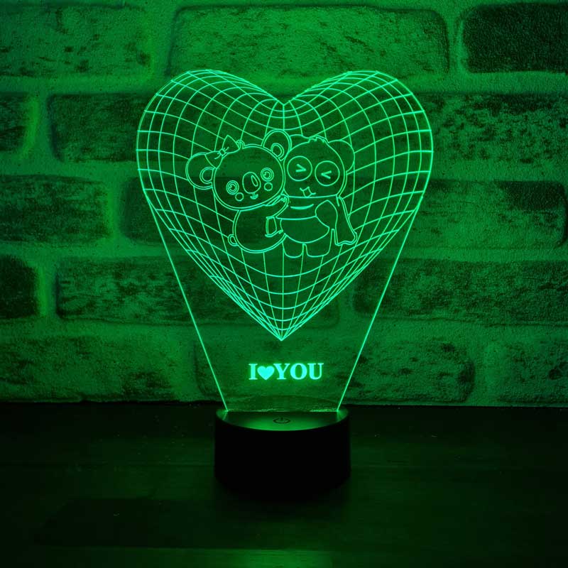 3D Koala Panda Led Lamp