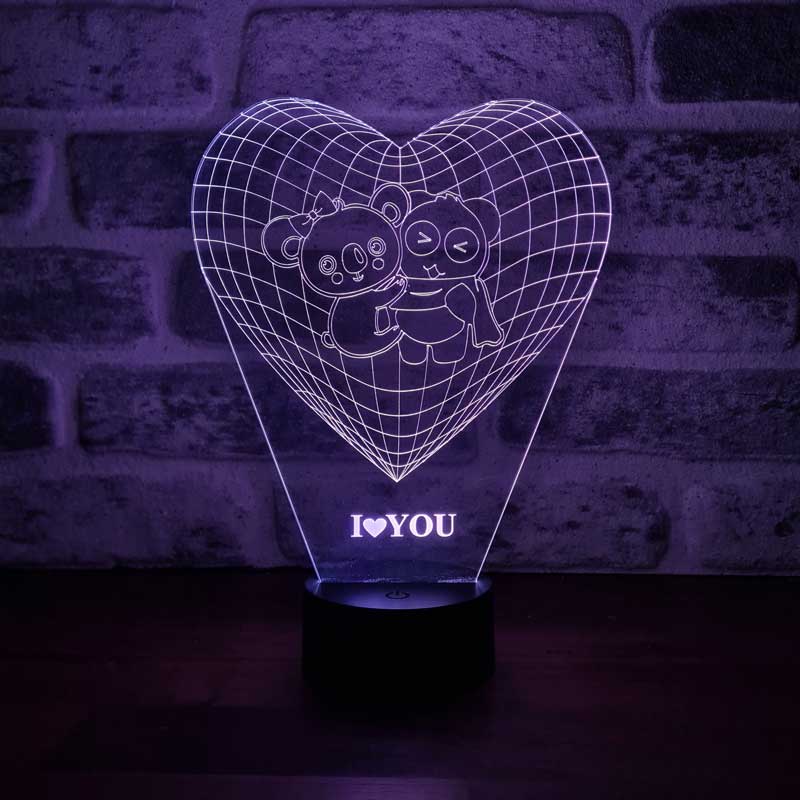 3D Koala Panda Led Lamp