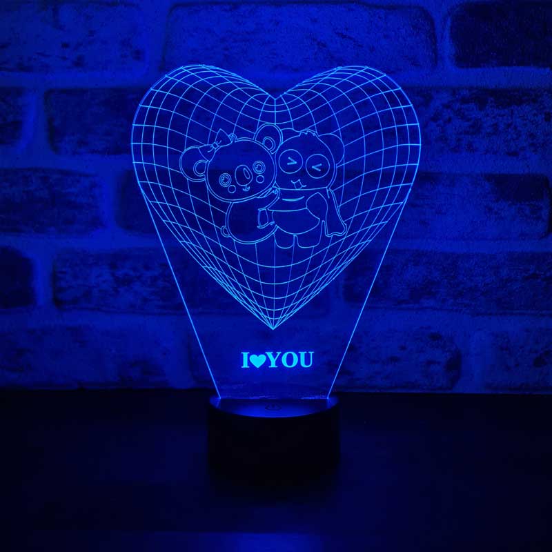 3D Koala Panda Led Lamp