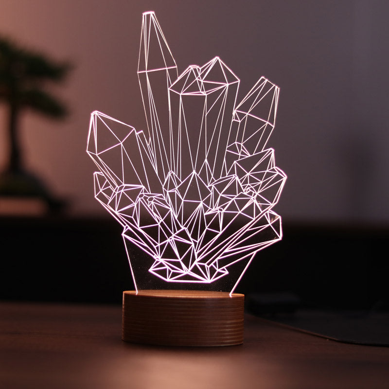 Kristal Figürlü Dekoratif Hediye Led Masa Lambası | BYLAMP