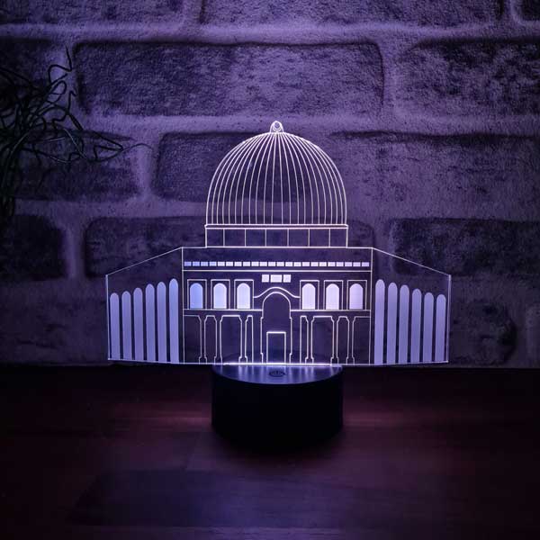 Kubbet-üs Sahra Figürlü Dekoratif Hediye Led Masa Lambası | BYLAMP