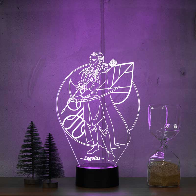 Legolas Figürlü Dekoratif Hediye Led Masa Lambası | BYLAMP
