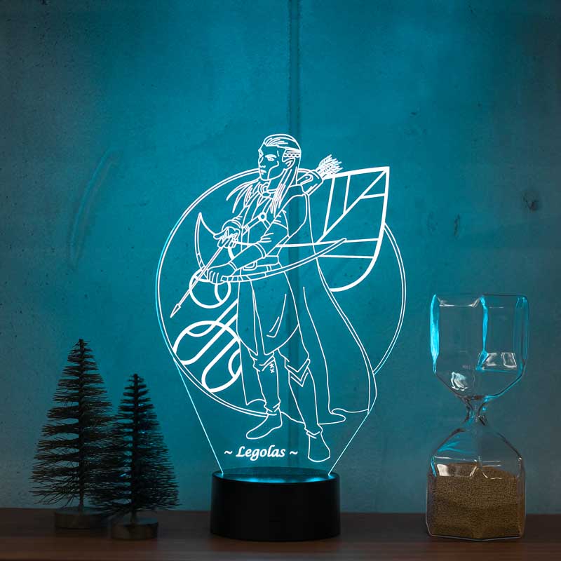 Legolas Figürlü Dekoratif Hediye Led Masa Lambası | BYLAMP
