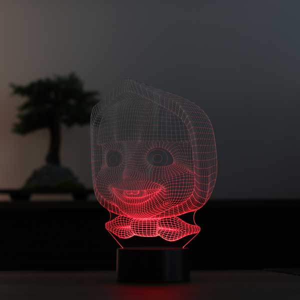 3D تونغ أدى مصباح الجدول