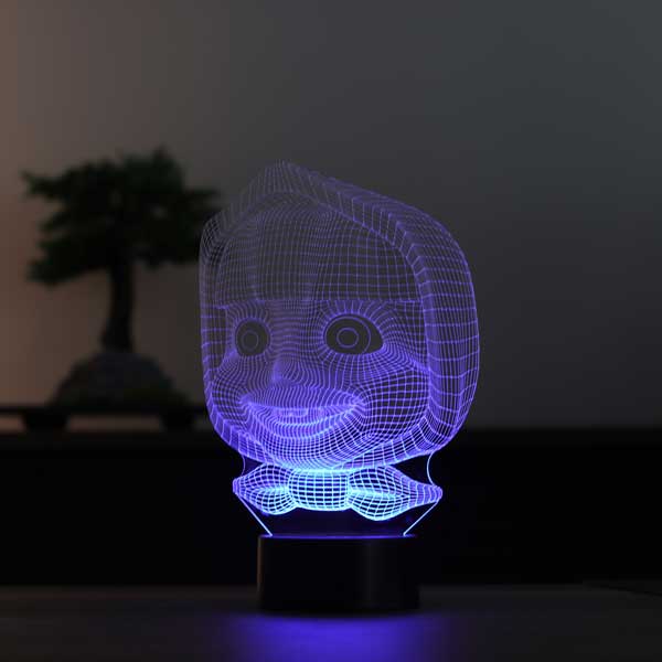 3-D tongs LED lamp