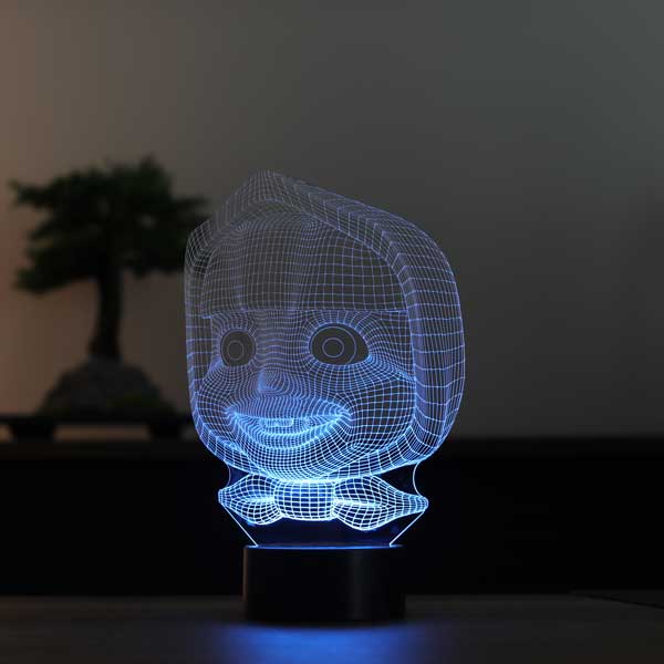 Lámpara de mesa led de 3D Tong
