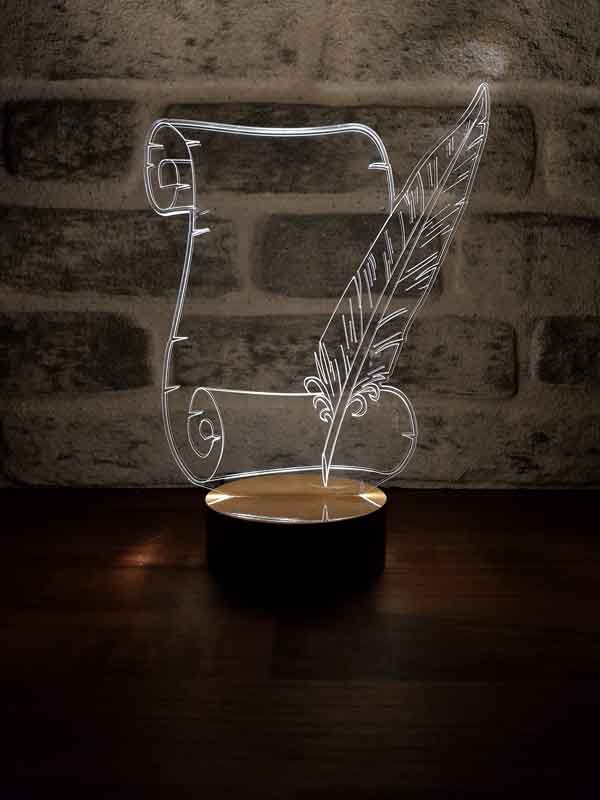 3-Dimensional Letter Led Table Lamp
