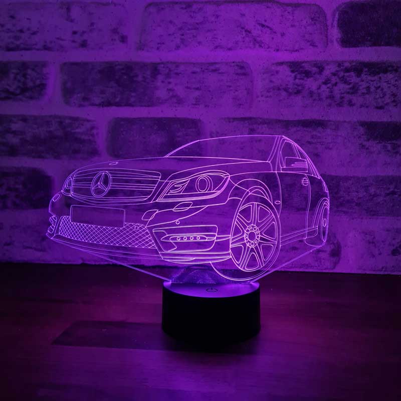 3D Mercedes Led Lamp