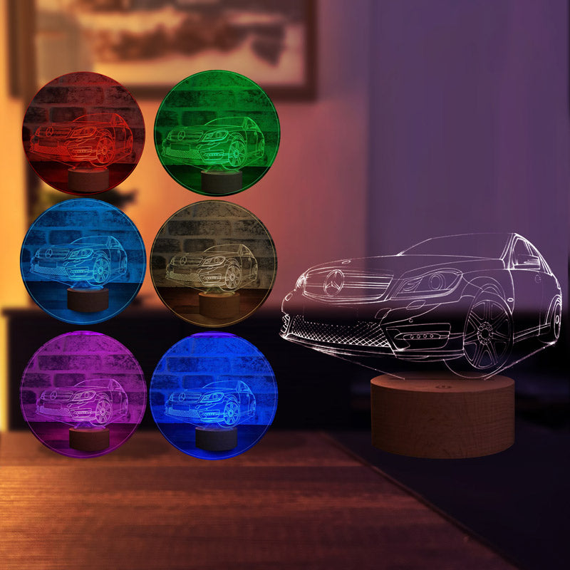 3D Mercedes Led Lamp