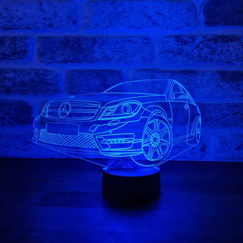 3D Mercedes Led Lámpara de Mesa