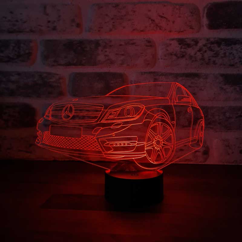 3D Mercedes Led Lamp