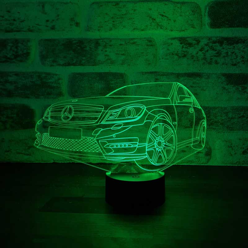 3-D Mercedes LED-Lampe