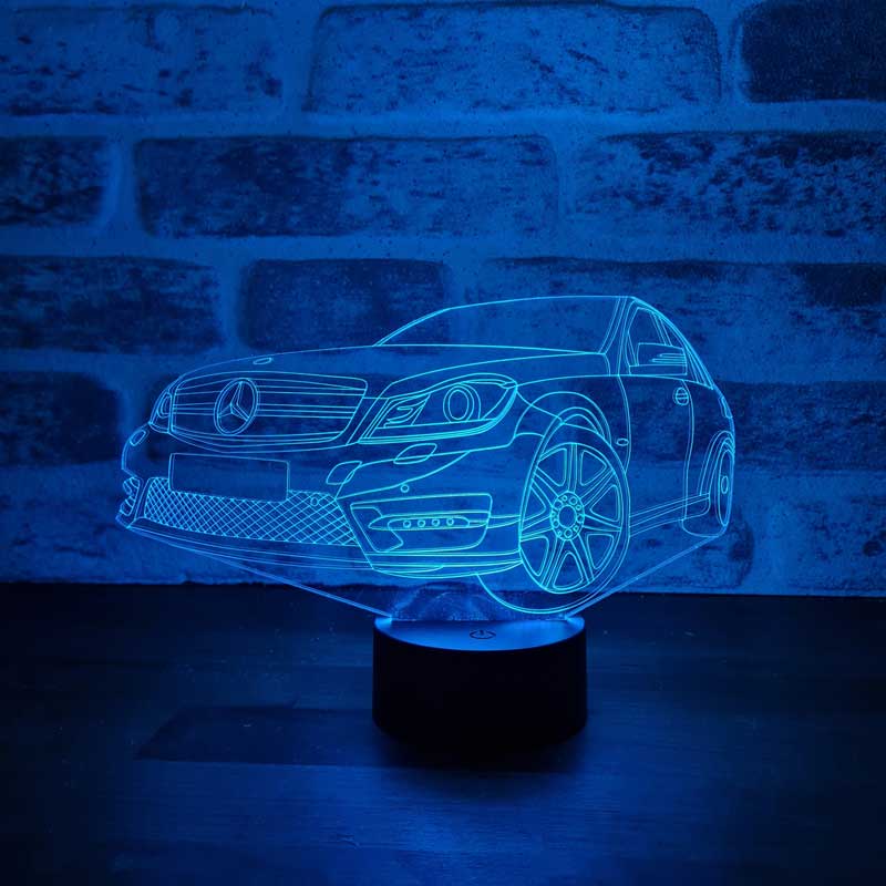 3D Mercedes Led Lamp