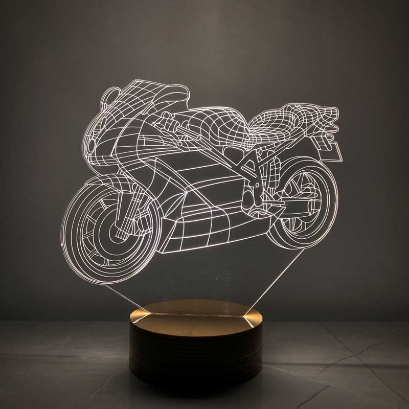 3D Motorcycle LED Lamp