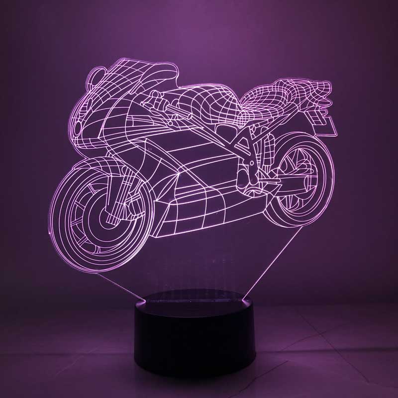 Lámpara LED de motocicleta 3D