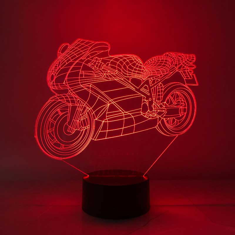 Lámpara LED de motocicleta 3D