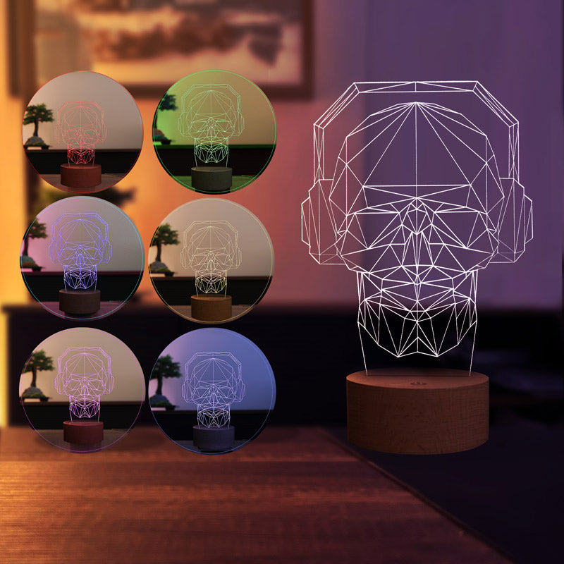 3D Music LED Lamp