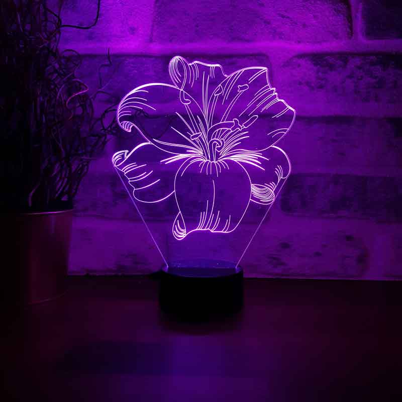 3D Lotus Led Lampe