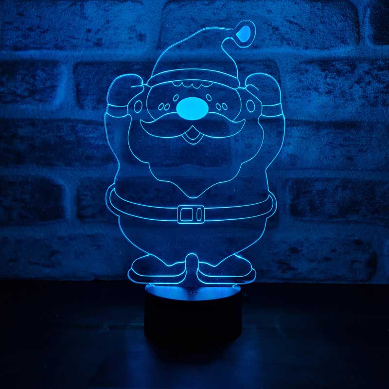 3D Santa Led Lamp