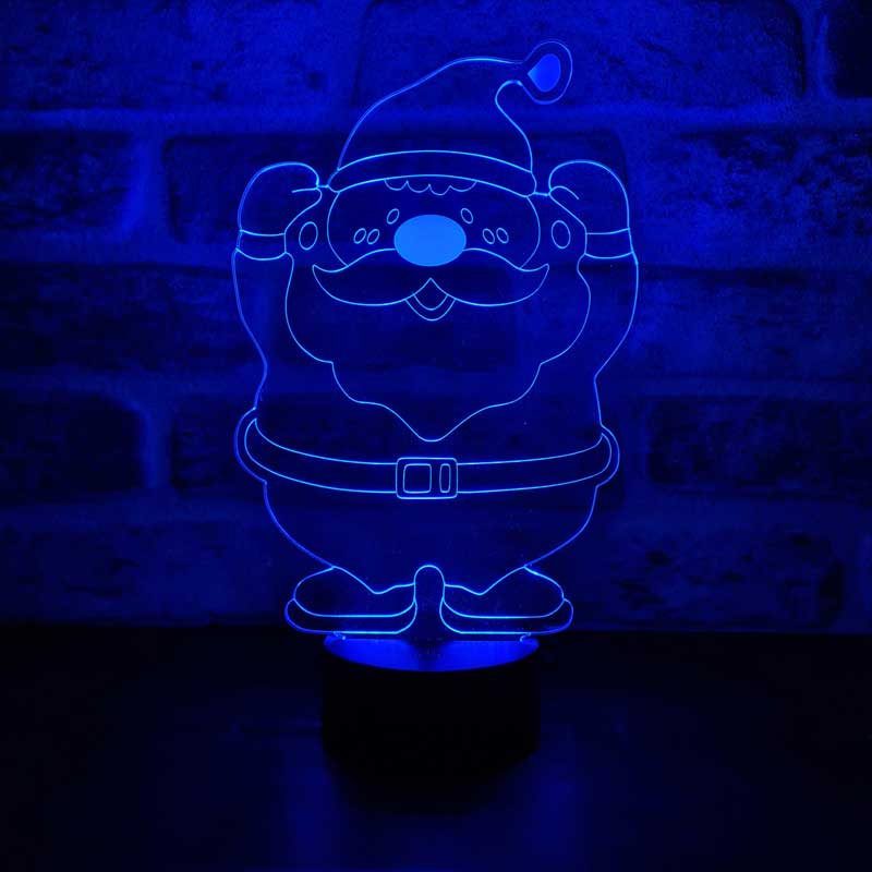 3D Santa Led Lamp