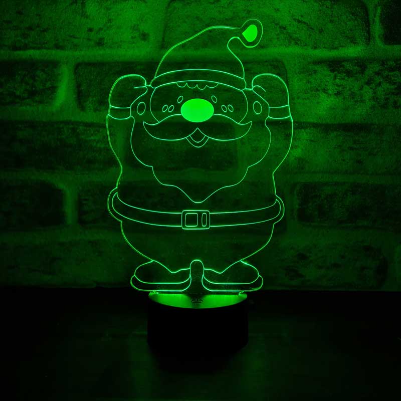 3D Santa Led Lamp