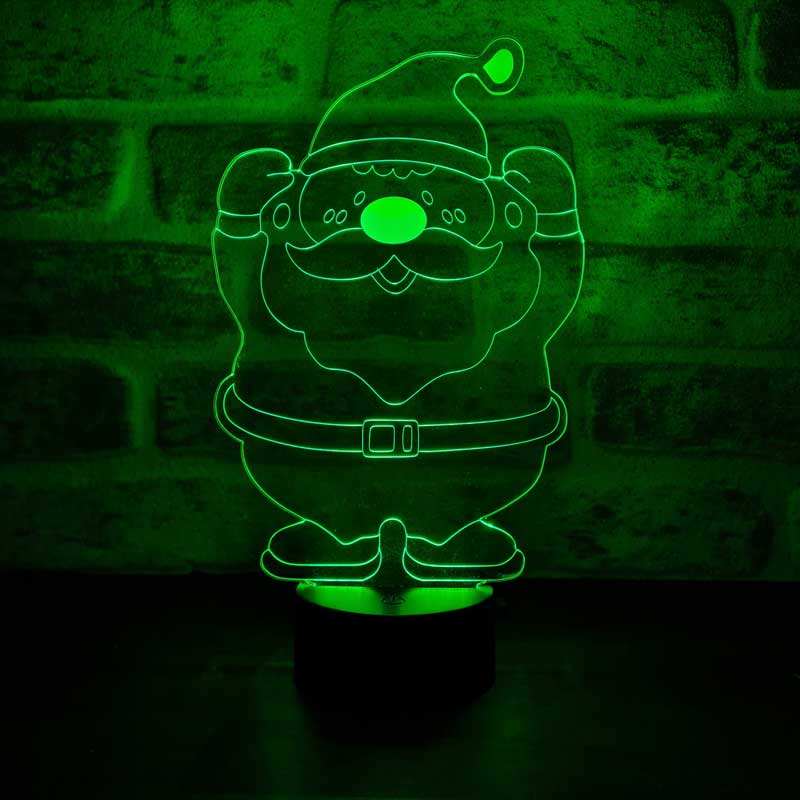3D Santa Claus LED-Lampe