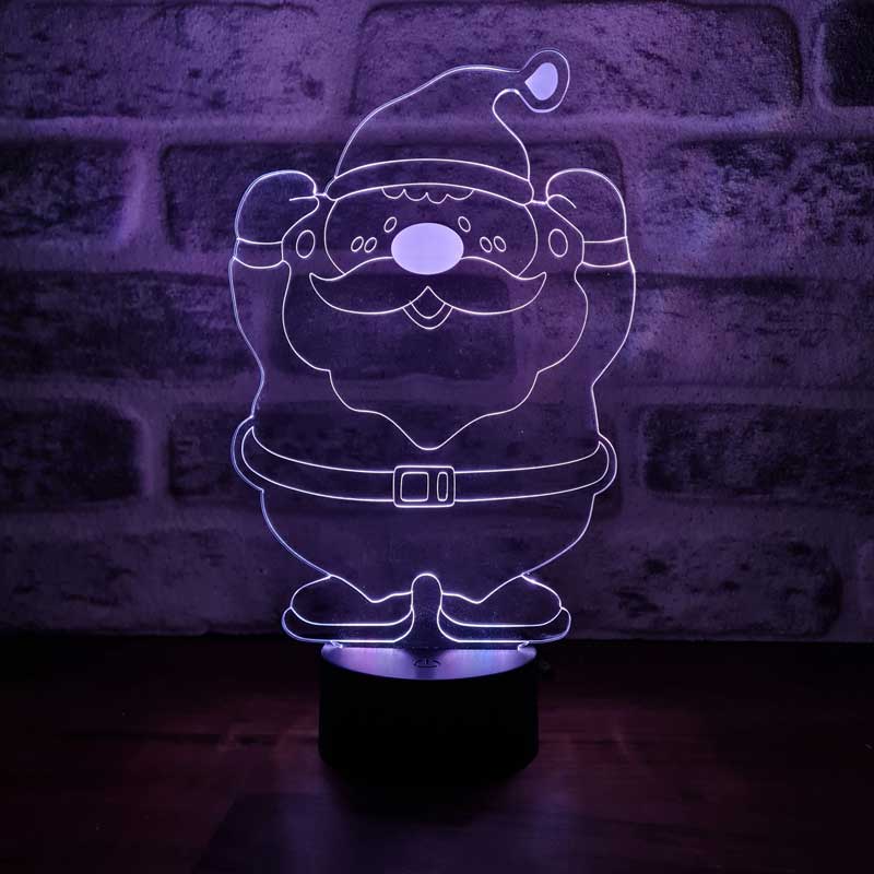 3D Santa Led Lamp