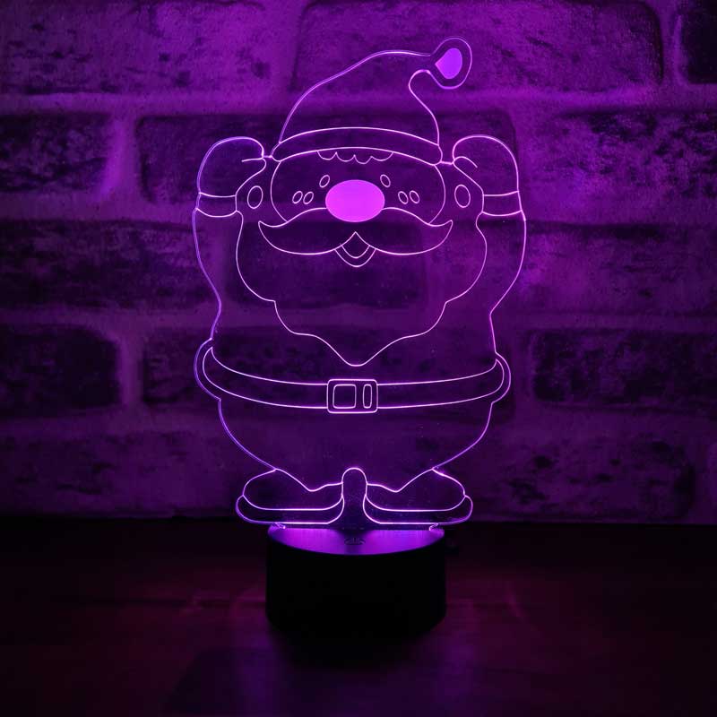 3D Santa Led Lamp