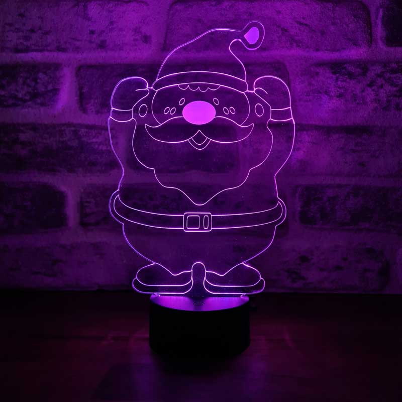 Lámpara LED de Santa Claus 3D