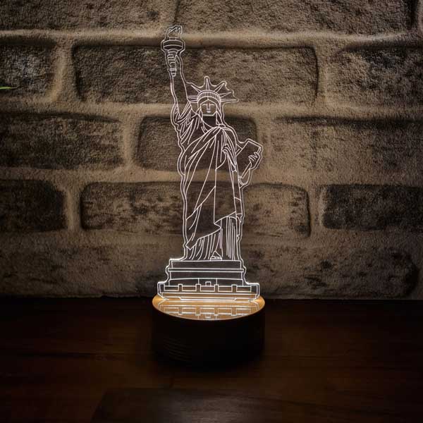 3D Liberty Statue Lamp