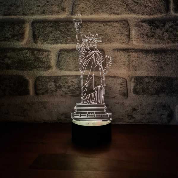 3D Liberty Statue Lamp