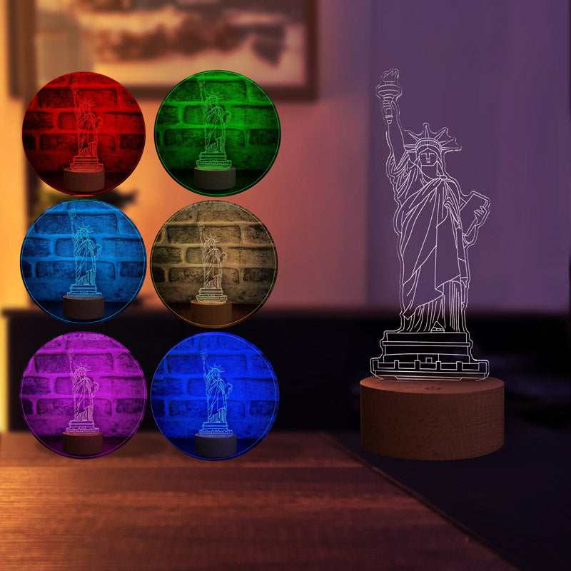 3D Liberty Statue Lamp