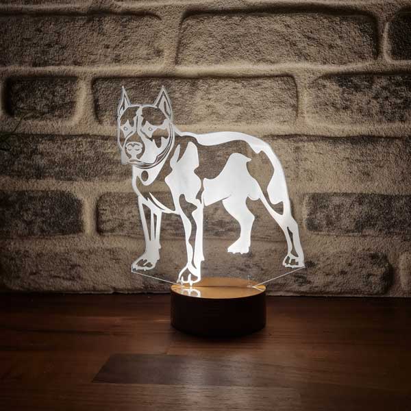 3D Pitbull Led Lamp