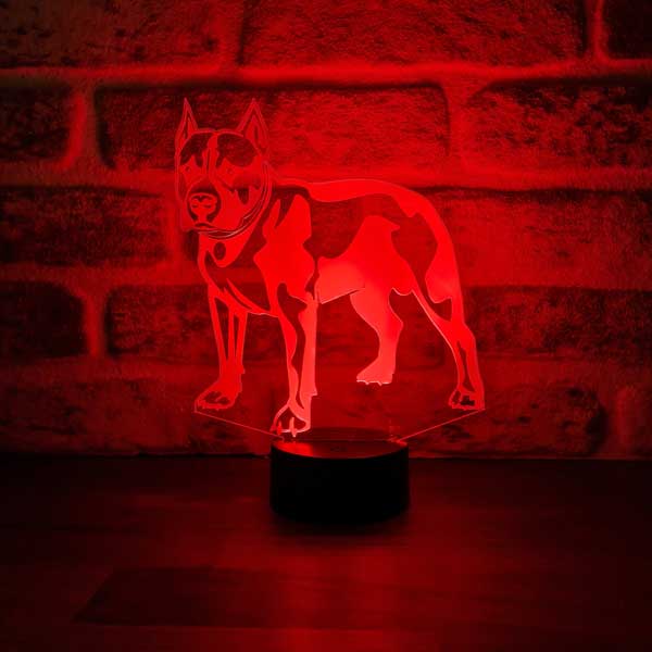 3D Pitbull Led Lamp