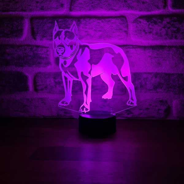 3D Pitbull Led Lamp