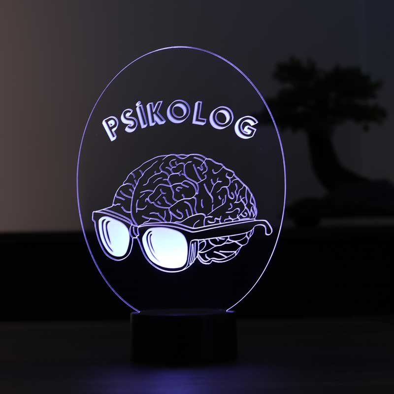 Lámpara led psicóloga 3D
