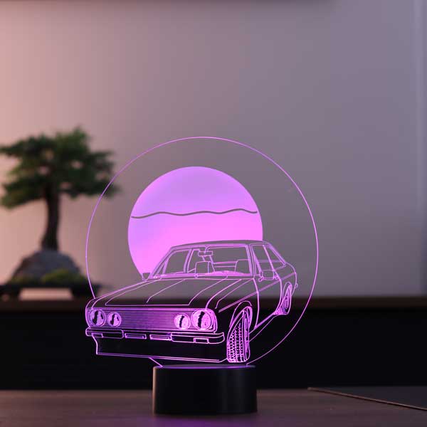 3-D retro car led lamp