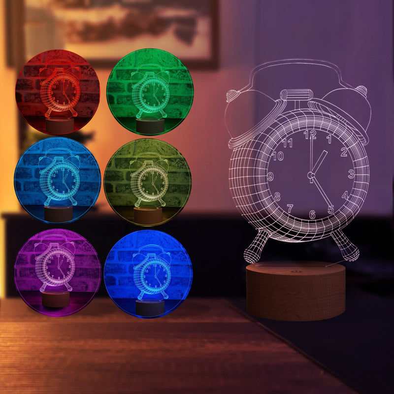 3-dimensional clock LED lamp