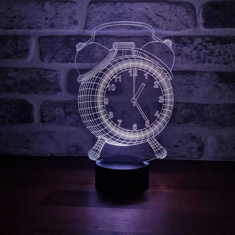 3-dimensional clock LED lamp