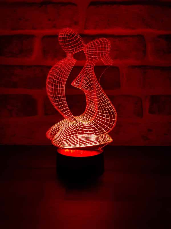 Luz nocturna de regalo de San Valentín 3D
