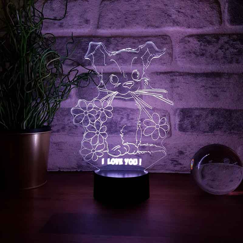 3D Dog Lamp