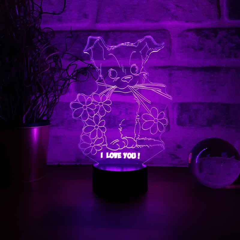 3D Dog Lamp