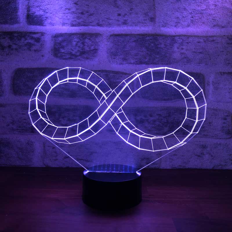 3-D Infinity Mark Led Lamp