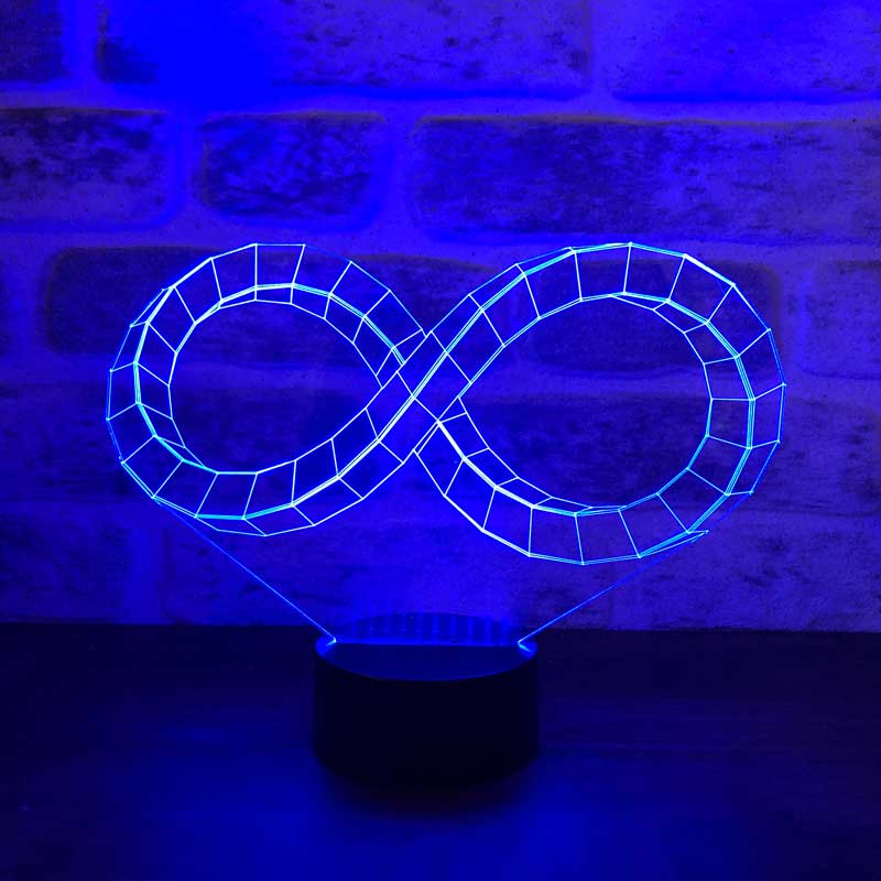 3-D Infinity Mark Led Lamp