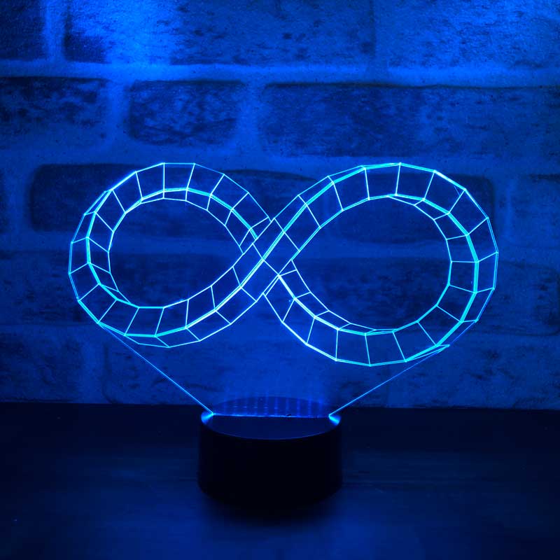 3-D Infinity Mark Led Lamp