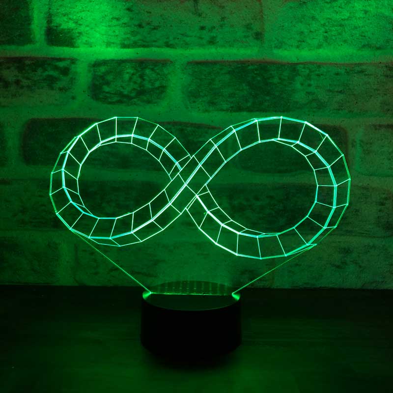 3-D Infinity Mark Led Lamp