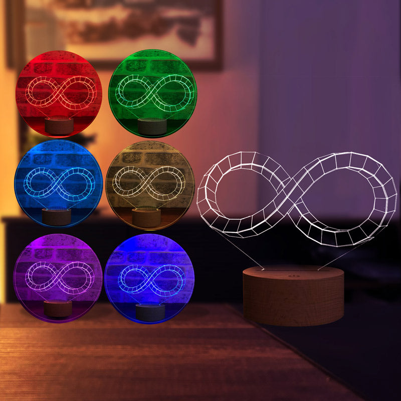 3 Dimensionale Infinity Sign LED-Lampe