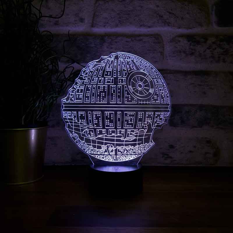 3D Star Wars zerstört LED-Nachtlicht